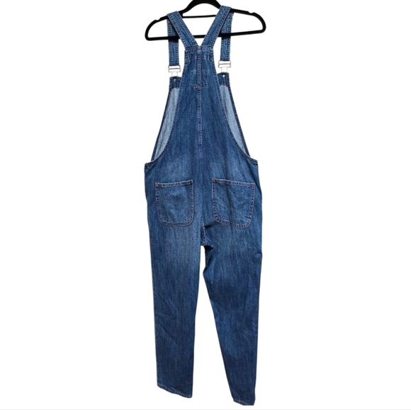 GAP Slouchy Fit Blue Denim Overalls - Picture 3 of 4